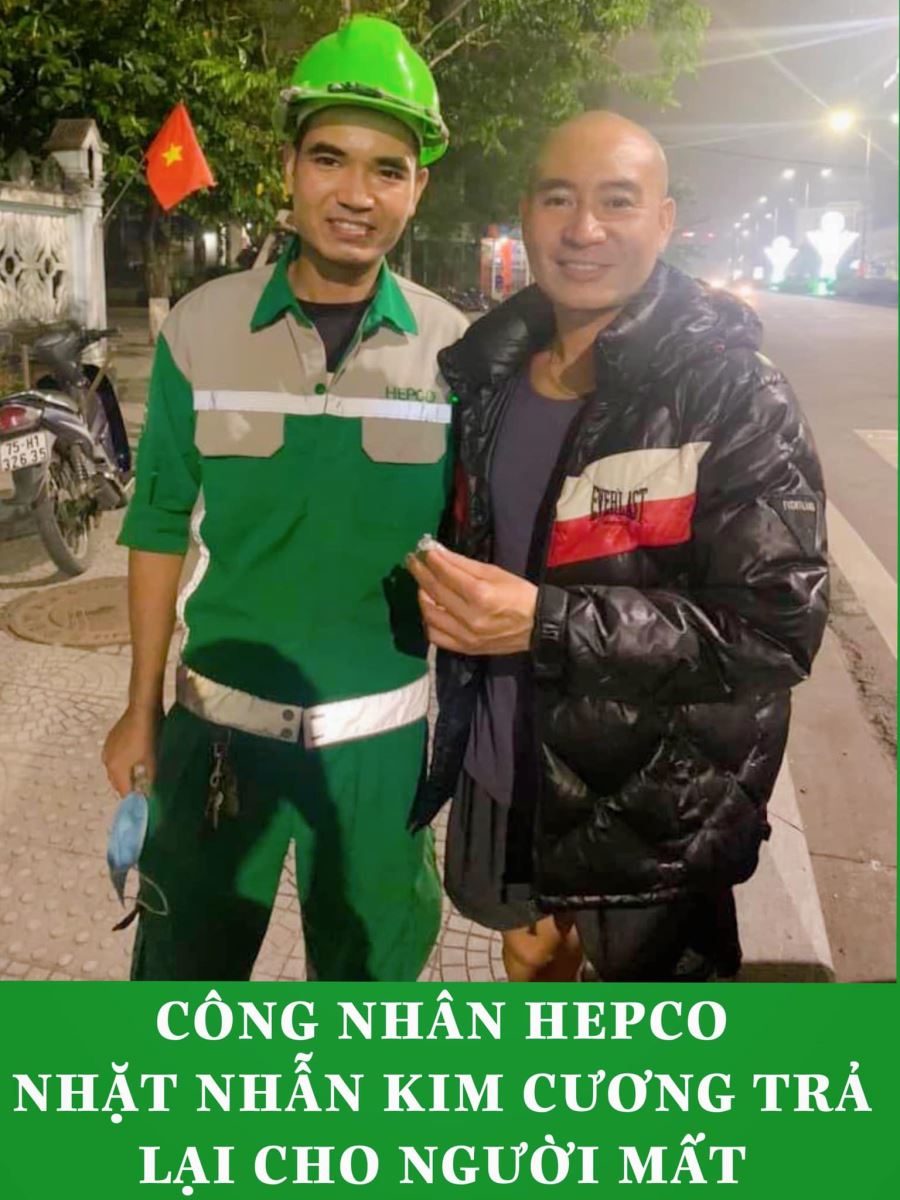 Nhặt nhẫn kim cương và trả lại – hành động đẹp đáng để trân trọng và lan tỏa của công nhân HEPCO.